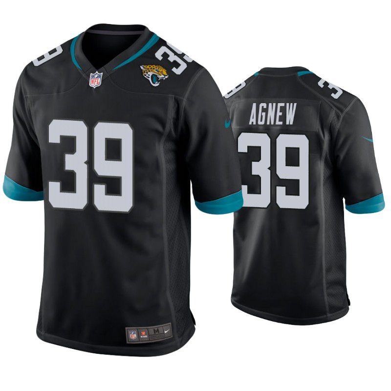 Men Jacksonville Jaguars #39 Jamal Agnew Nike Black Game NFL Jersey->jacksonville jaguars->NFL Jersey